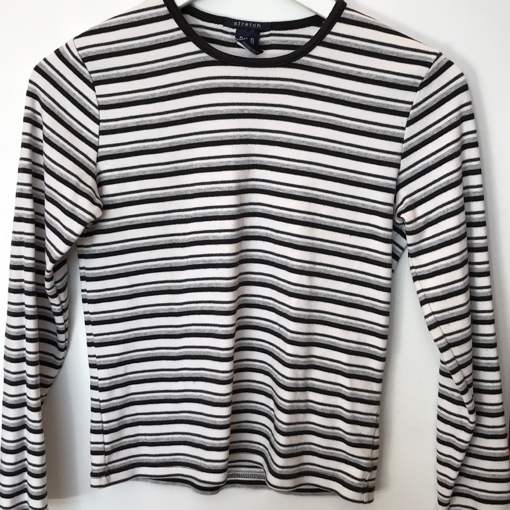 ⭐️3/$15⭐️ Vintage GAP Stretch Striped Longsleeve Shirt